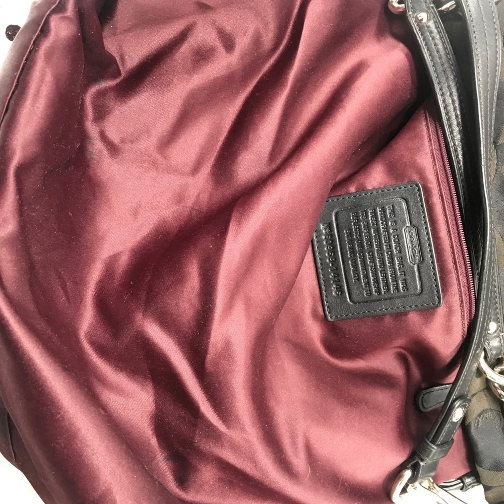 Coach Brooke Signature Sateen Hobo Shoulder Handbag Purse ✅Offers Welcome - Picture 12 of 13